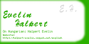 evelin halpert business card